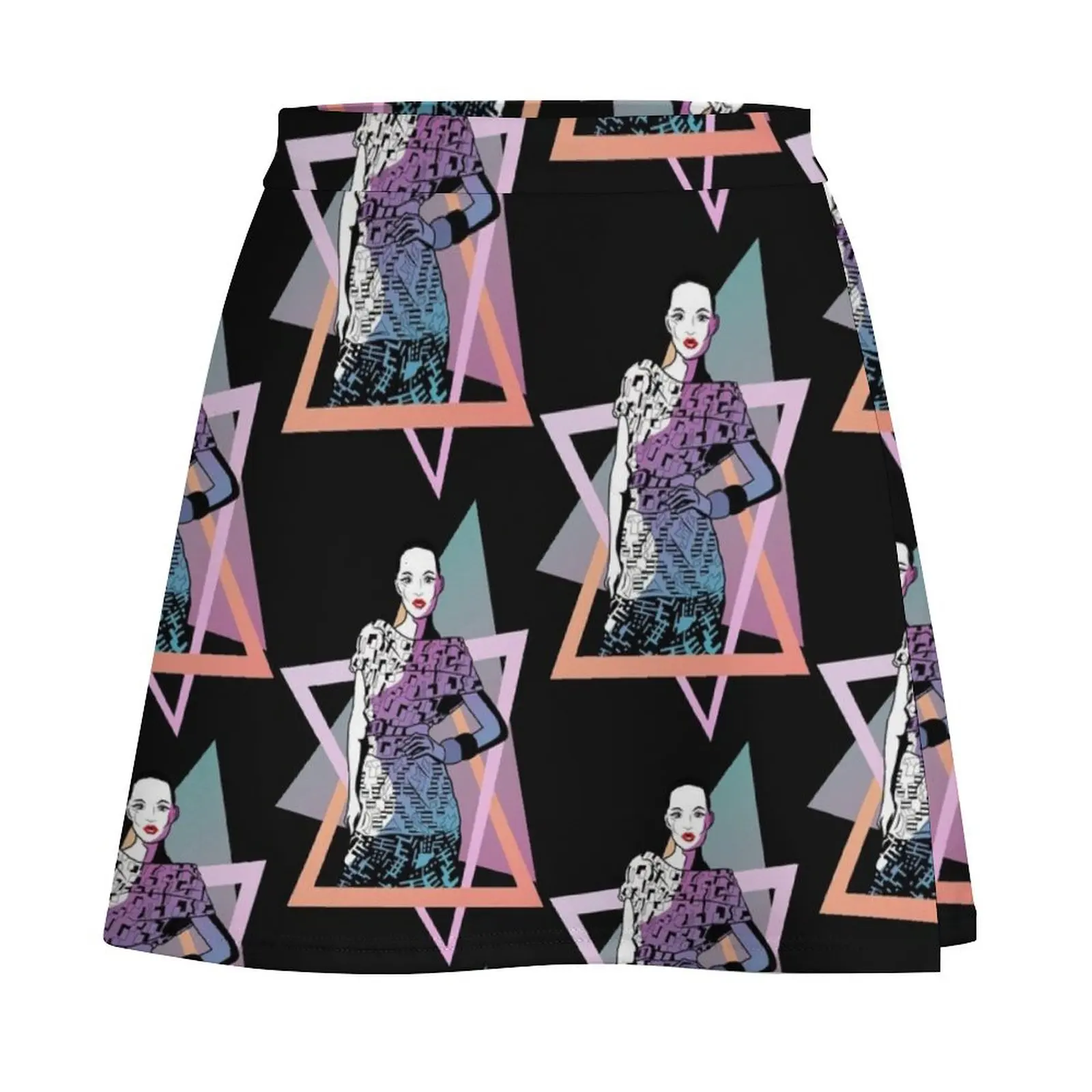 80s style Mini Skirt chic and elegant woman skirt fashion korean clothing Mini Skirt