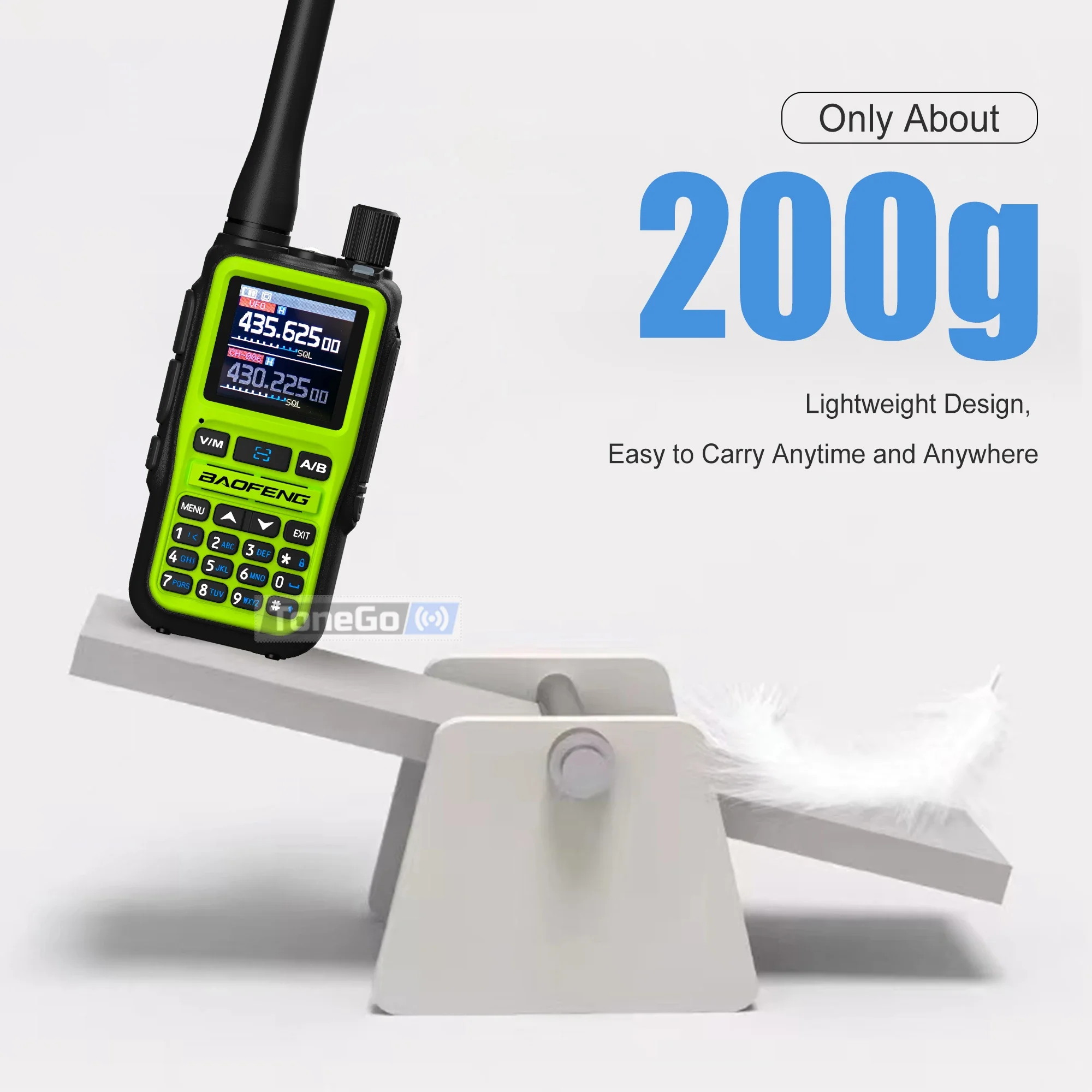 Baofeng 5R-Mini لاسلكي تخاطب راديو محمول بلوتوث برمجة نسخة تردد AM FM المزدوج PTT الارسال للأسطول اللوجستية