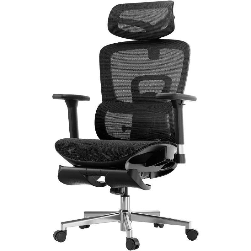 Ergonomic Office Chair with 3D Adjustable Armrests, Adjustable Lumbar Support High Back for Computer Chair, Big and Tall M