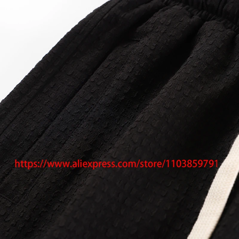 High Street Fashionable Nonnod Casual Pants Jacquard Pattern Sport Loose Nonnod Wide-leg Pants Unisex Style