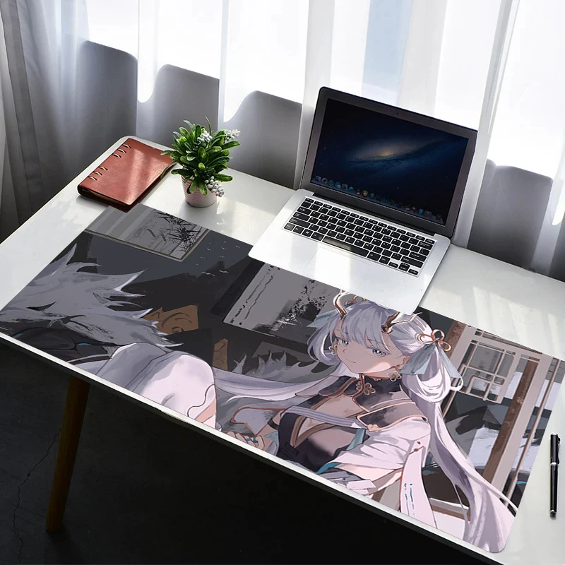 

Mouse Pad Wuthering Waves Jinhsi Laptop Extended Desktop Mat Rubber Computer Gamer Mousepad PC Gaming Accessories Keyboard Pad