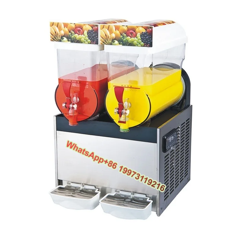 

Fully Enclosed Three-Tank Slush Ice Machine for Frozen Cocktails and Smoothies Beverage Dispensing Pump Core Components