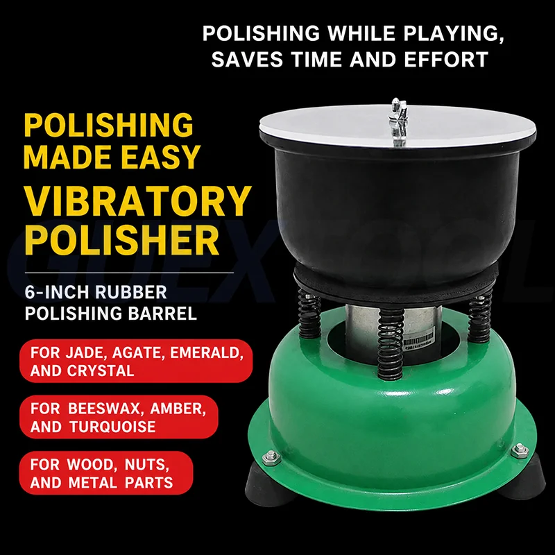 Advanced Vibrating Tumbler Jewelry Polishing Jade Agate Metal Polisher Grinder Tool 220V Jade Jewelry Vibration Polishing clean