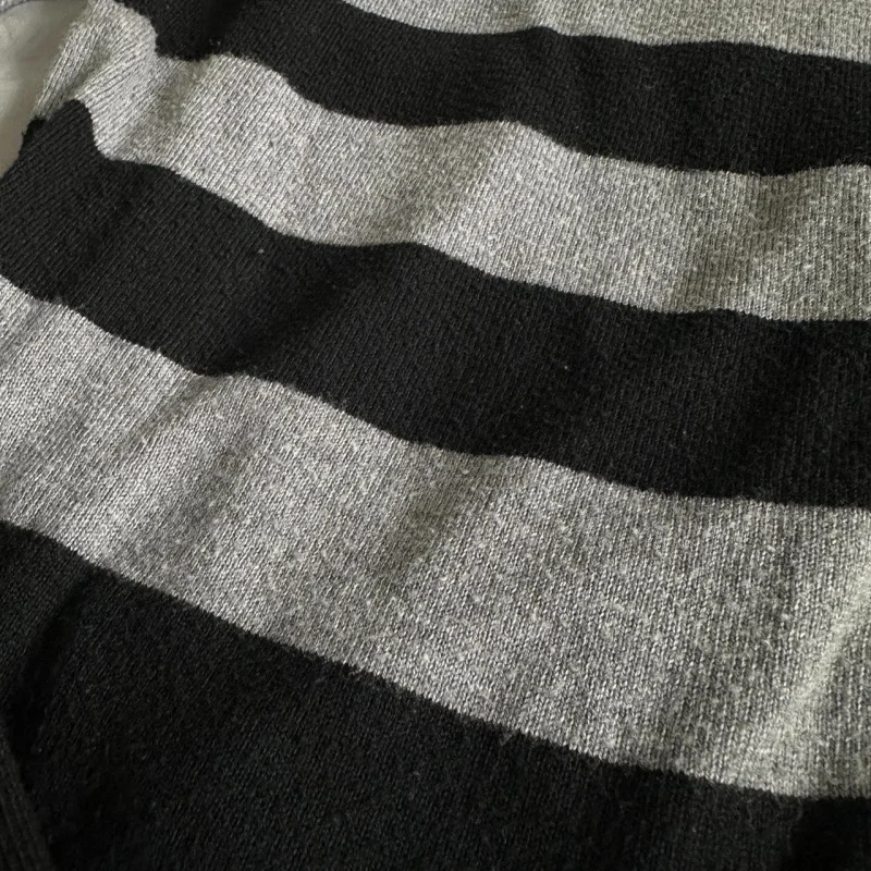 

Y2k Harajuku вязаные свитера женские полосатые свитера с длинными рукавами топы уличная одежда 2000-х эстетические корейские уличные пуловеры в стиле ретро футболка