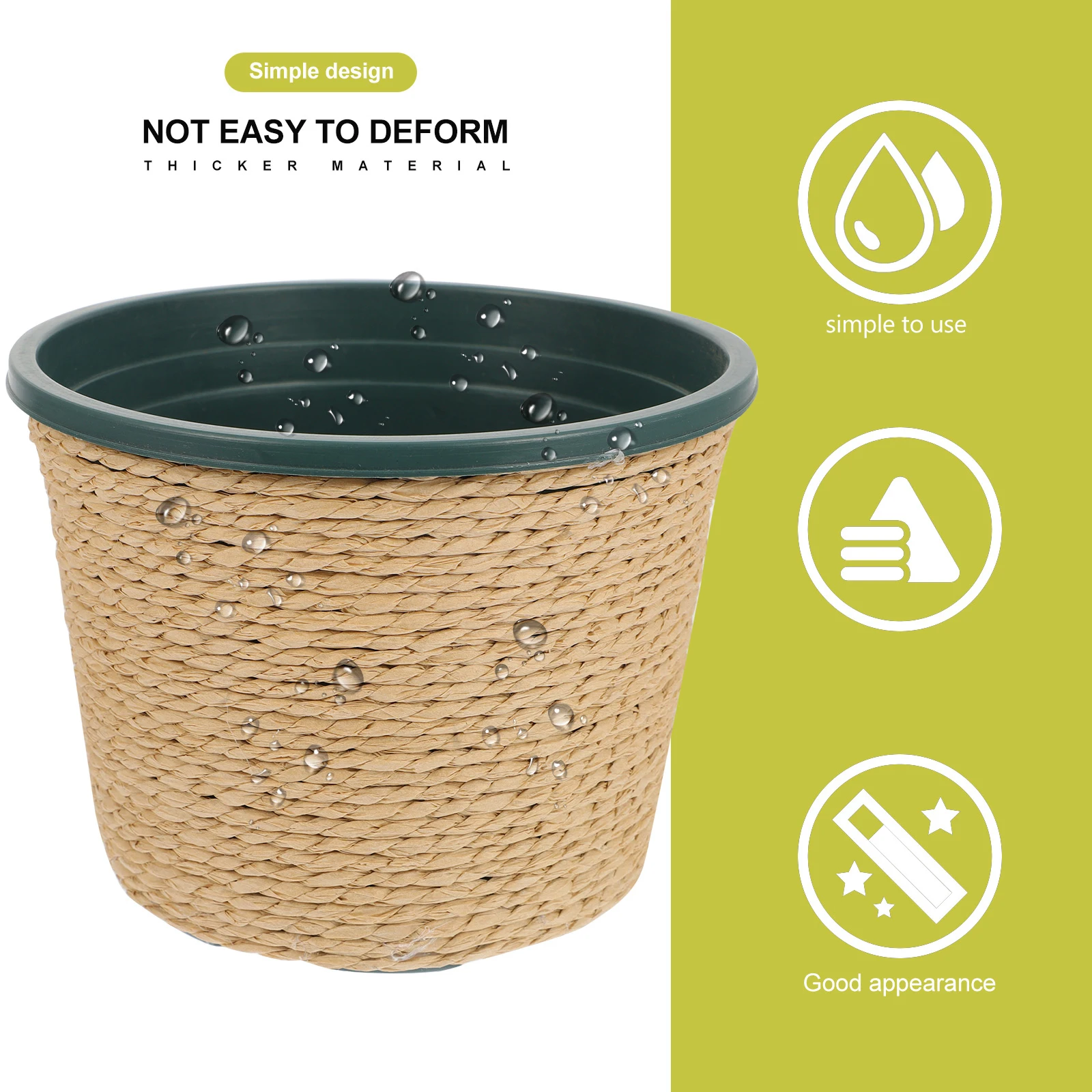 

Outdoor Plant Potted Vase Indoor Office Decor Rope Garden Planters Home Decorative Flowerpots