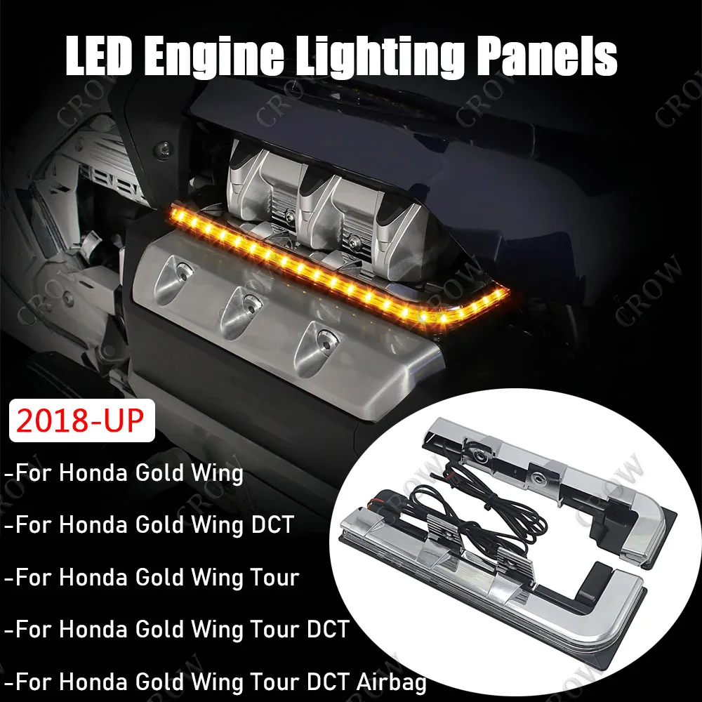 

Motorcycle Chrome LED Engine Lighting Panels FOR Honda Gold Wing DCT/Gold Wing/Gold Wing Tour/Gold Wing Tour DCT 2018-UP