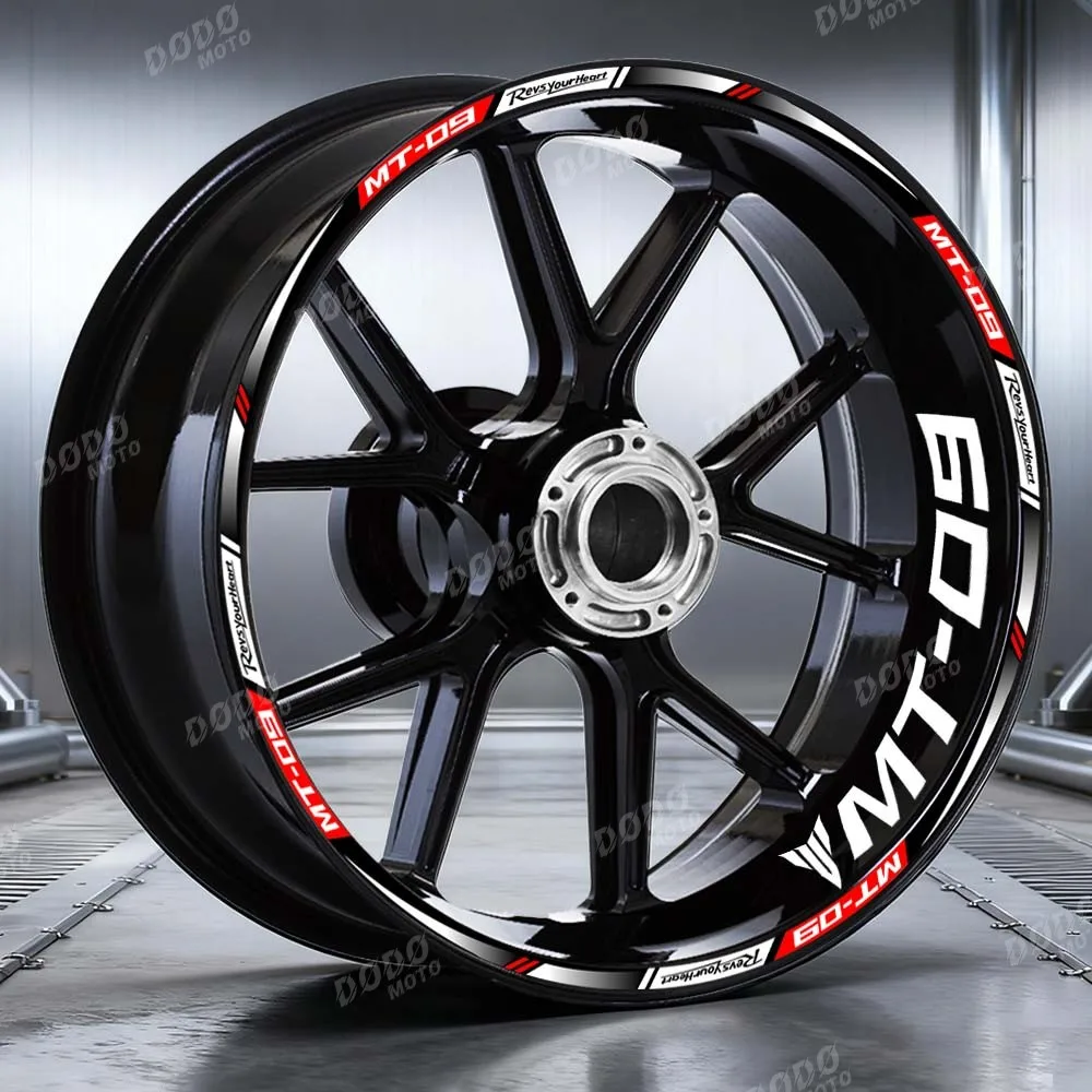 

Светоотражающая наклейка на колесо мотоцикла, декоративная полосатая лента для обода колеса, водонепроницаемая наклейка для MT 09 MT-09 mt09 2024 2022 2021 2020