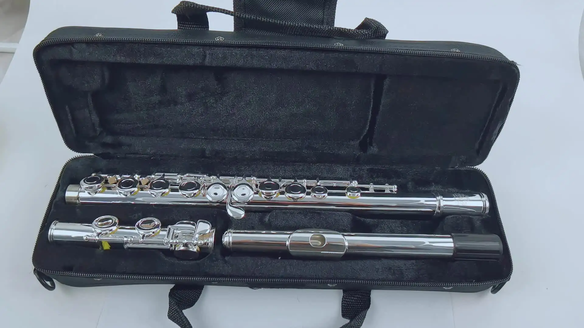 MORESKY C Key Flute 16 Hole Nickel Plated
