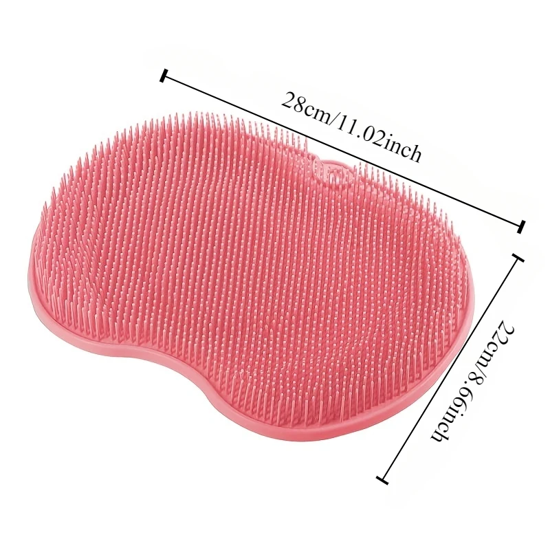 1PC Bath Brush Exfoliating Pad Shower Foot Massage Pad Suction Cup Brush for Wiping The Back Foot Washing Brush  Bathing Body