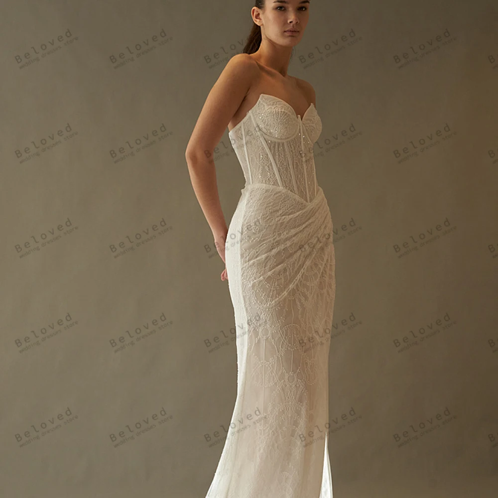

Exquisite Wedding Dresses Vintage Bridal Gowns Lace Tiered Robes For Formal Party Strapless Vestidos De Novia Customized 2025