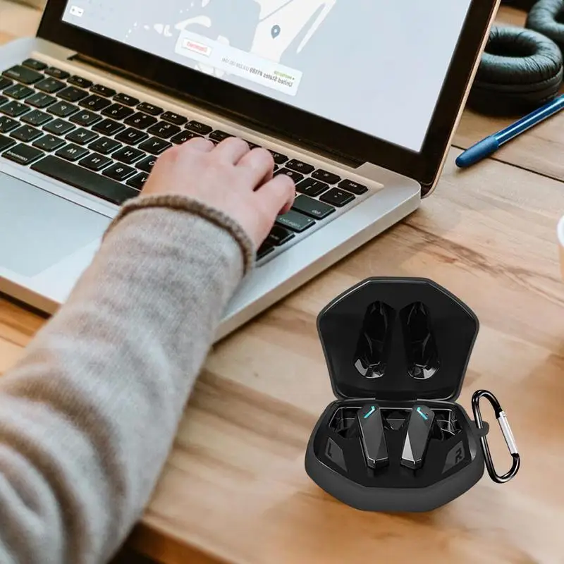 เคสเก็บหูฟังแบบมีซิปกระเป๋าใส่โน๊ตบุ๊คแบบพกพาแข็ง forlenovo GM2โปรหูฟังเดินทางเคสซิลิโคนสำหรับหูฟังไร้สาย