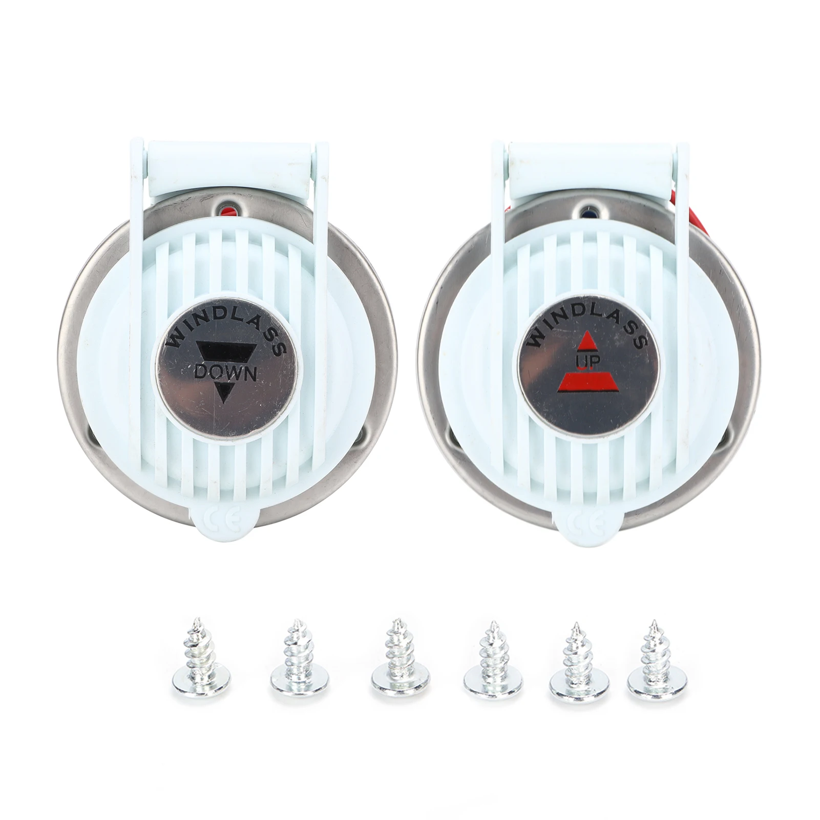 

2pcs Windlass Foot Switch Up and Down White Hands Free Universal for Marine Boat Ship Anchor DC 12V/24V