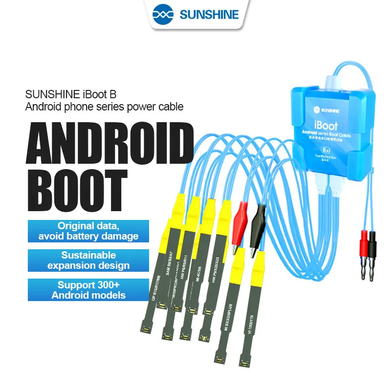 SUNSHINE iBoot-B Power Cable Support For Android Phone Series Over 300 Android Models Boot/Original Data One second boot