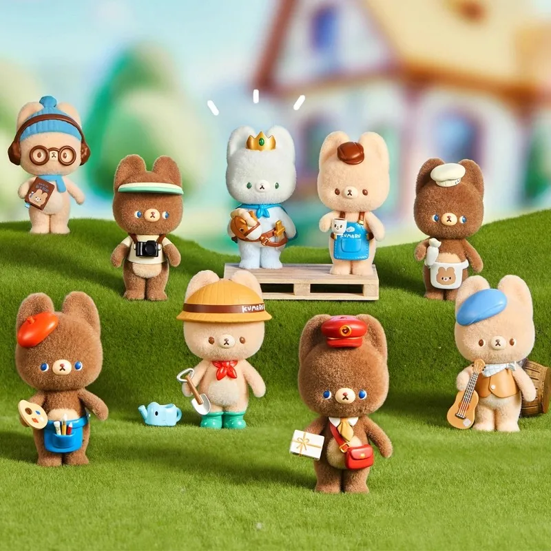 

New Genuine KUMARU The Little Dreamer Blind Box Flocking Doll Cartoon Cute Peripheral Model Toy Ornament Gift