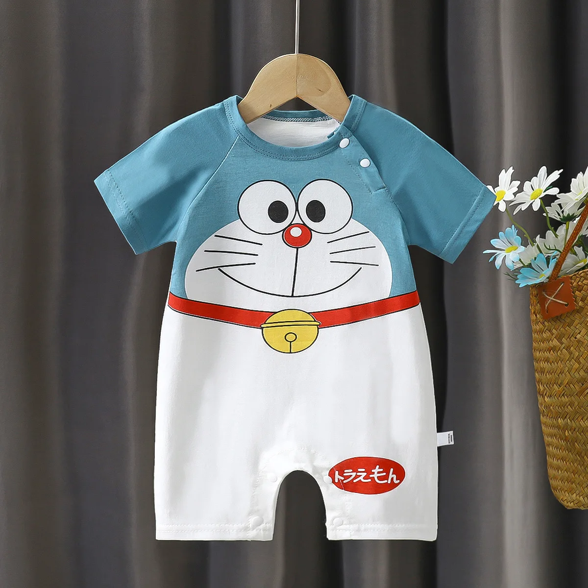 

Pure Cotton Baby Rer ort Sve 2024 Newborn Clothes Baby Home Clothes Comfortable Soft Cotton Rer Baby Outfit
