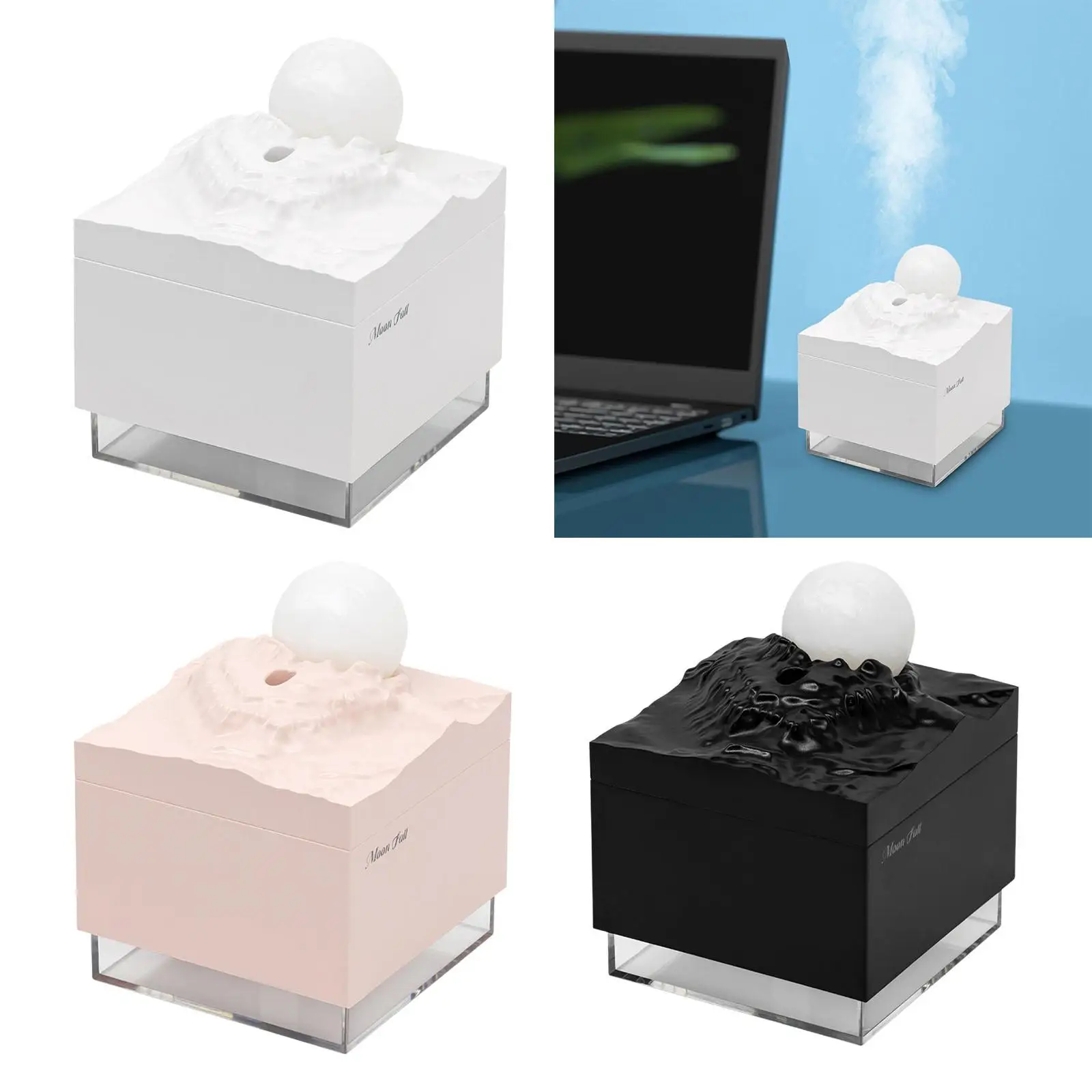 Personal Air Humidifier Silent Ambient Light Portable Two Gear Spray Creative Night Light for Nursery Hotel Cars Office Bedroom