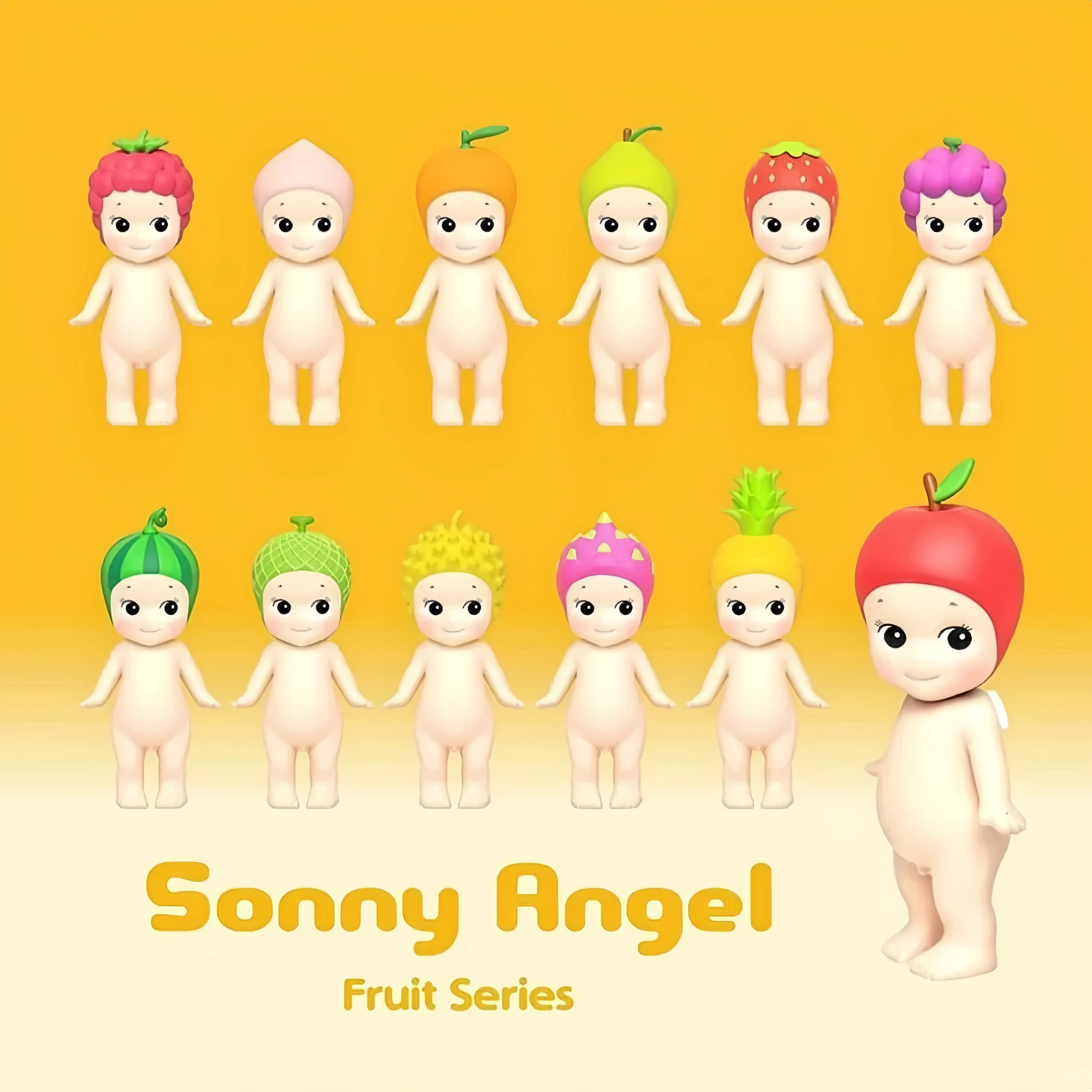 Scatola misteriosa di seconda generazione della serie Sonny Angel Fruit; Mini modello di decorazione per il desktop della bambola anime carina raccogliere il regalo dei bambini giocattolo