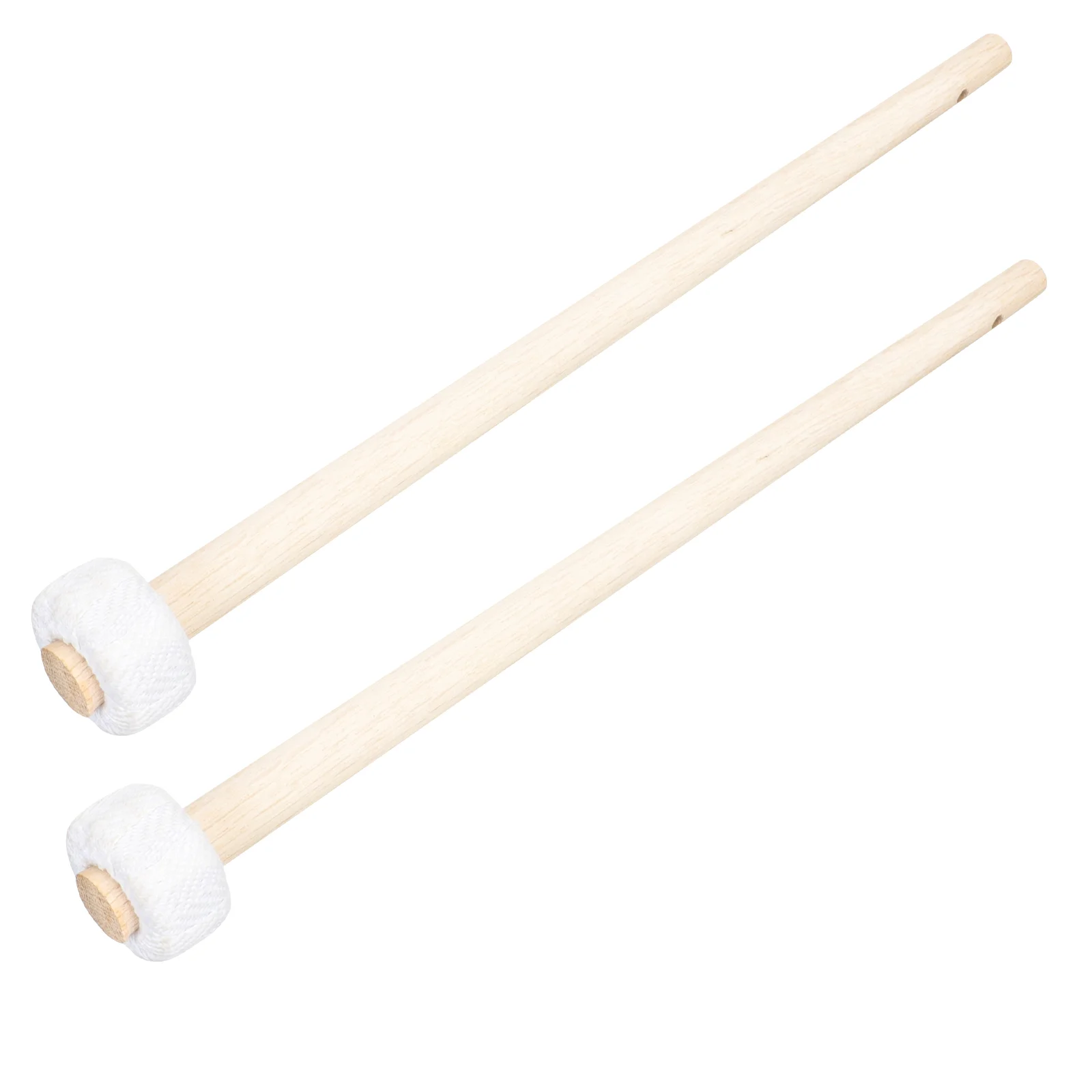 

2 Pcs Gong Hammer Mallets for Wooden Handle Gavel Rubber-head Parts Percussion with Hammers