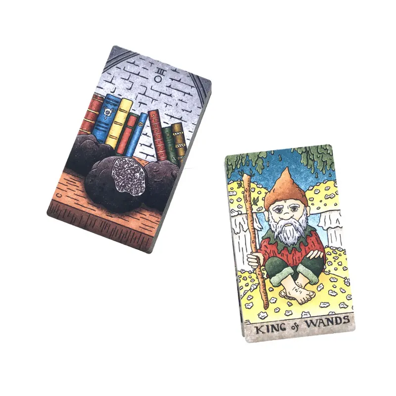 Hot sales 12-7 CM Deck:  The Mushroom Tarot Oracle Card Fate Divination Prophecy Card Family Party Game Toy Tarot