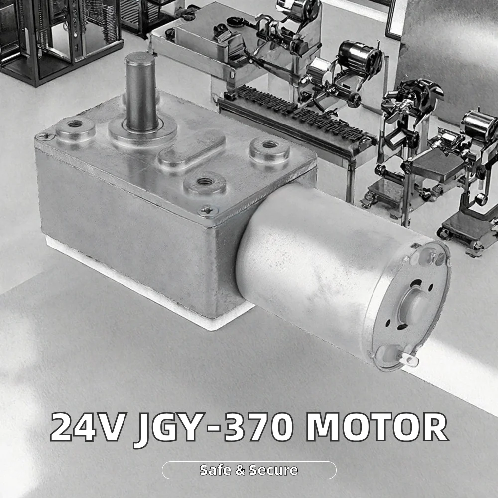 10PCS JGY-370 Brushed Worm Gear Motor 1:576 DC Reduction Explosion-Proof Brush Motor Permanent Magnet For Construction