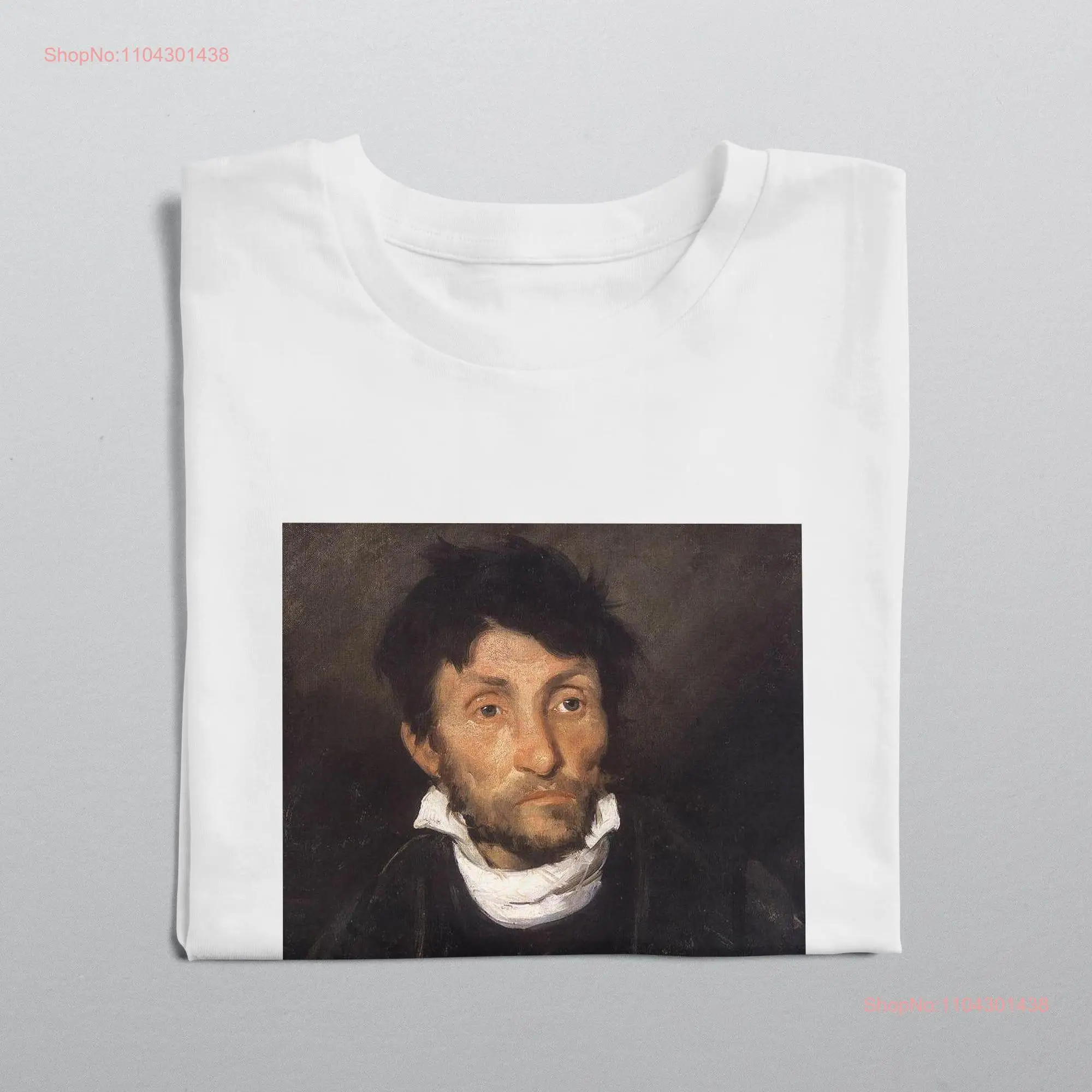 Camiseta con retrato de un Kleptomaniac Theodore Gericault Artists, amante del pintor artístico, algodón, manga larga o corta clásica