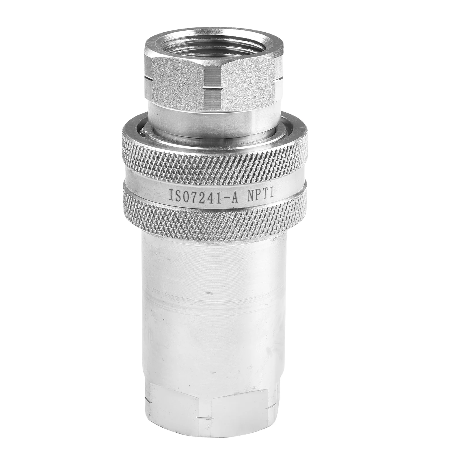 Quick Release Fitting for ISO 7241-A Hydraulic Connectors NPT Thread Sizes 1/4 3/8 1/2 3/4 Inch for Construction Equipment