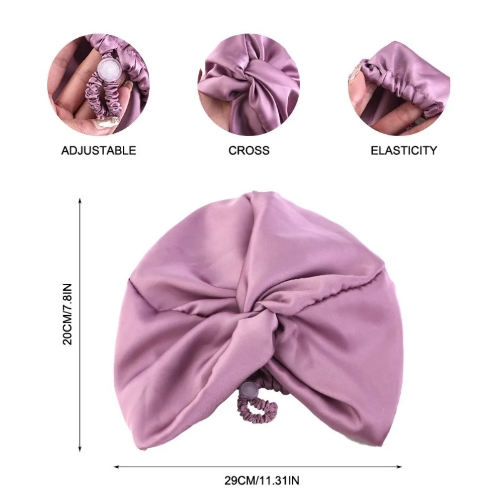 مجعد مستقيم الشعر طويل طبقة مزدوجة الصليب الملتوية عمامة قابل للتعديل مطاطا الحرير الساتان غطاء النوم العلاج الكيميائي العناية بالشعر الأغطية