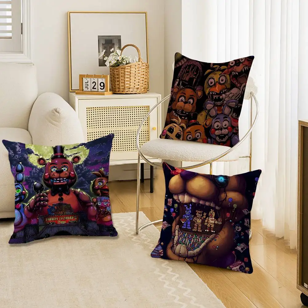 New F-F-FNAF Movie Cushion Cover Pillowcase Upholstery Sofa Throw Pillow Home Decor Pillowcas