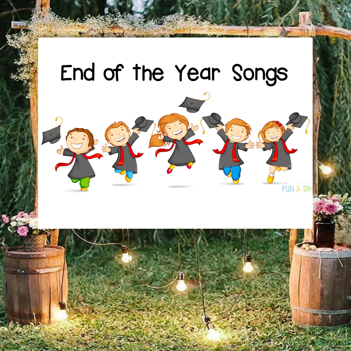 Perfect  Banner For Kindergarten Graduation Welcome Party Songs Background Cheerful Kids Backdrops  Decoration photograpy