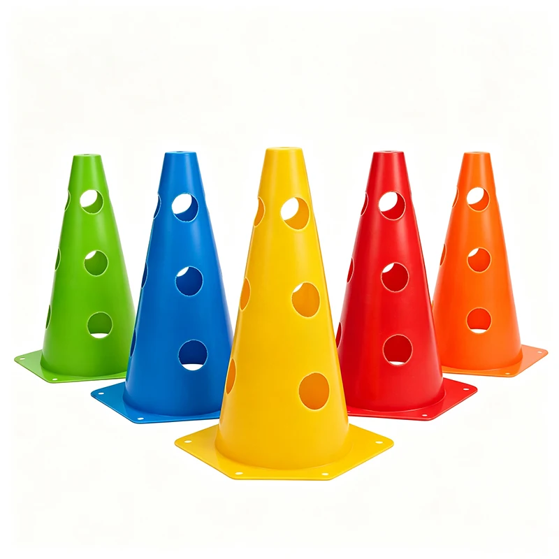 5Pcs 9 Inch Agility Training Cones, Outdoor Sport Marker Cones for Soccer Basketball, Competition & Traffic Marking