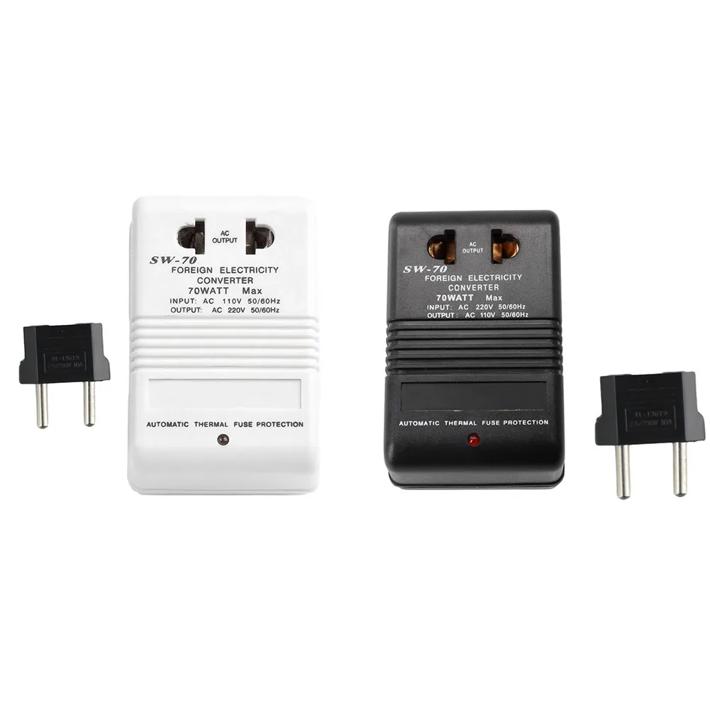 220Vto110V/110Vto 220V Down Voltage Converter Transformer Power Transformer 70W Voltage Converter Adapter EU Plug