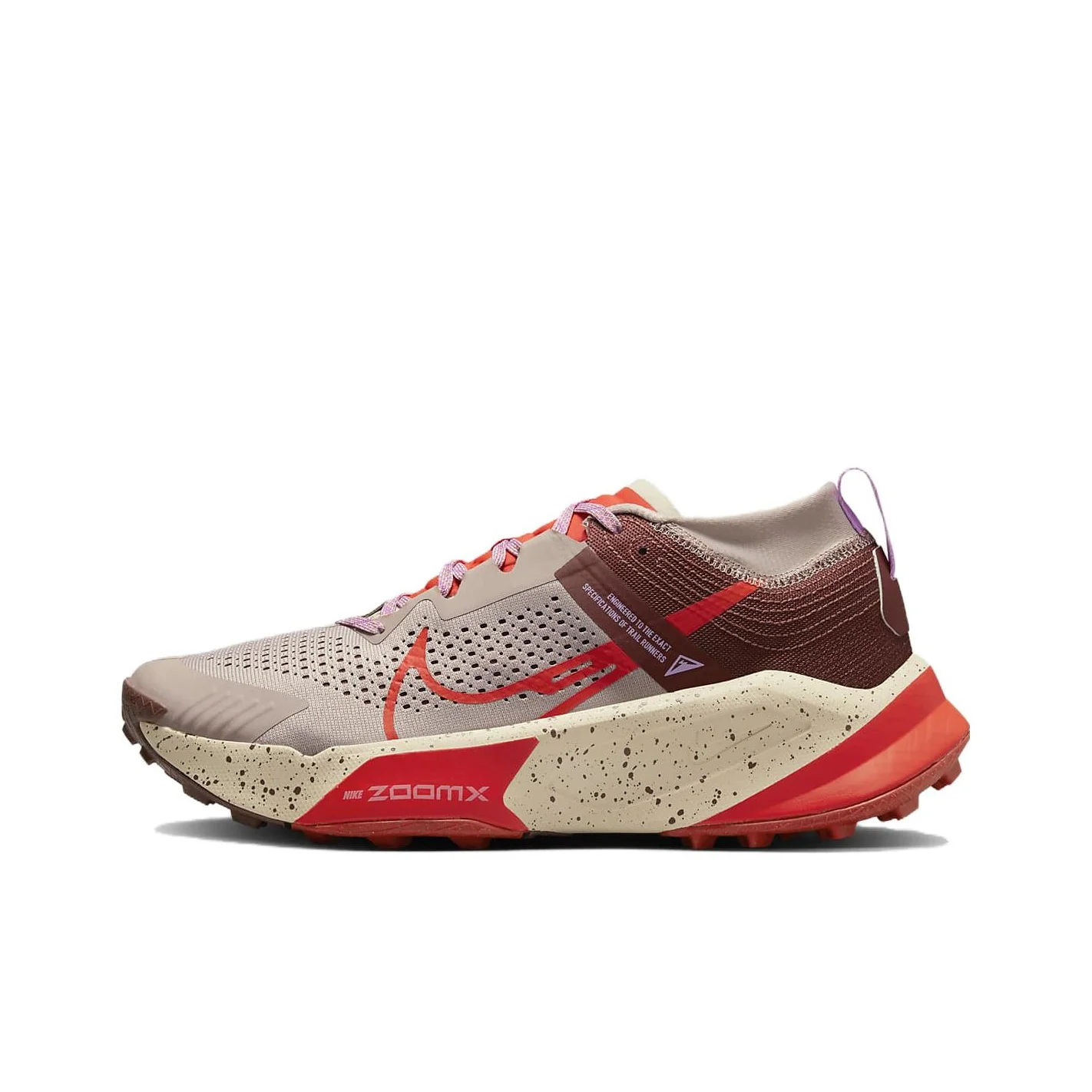 

Nike ZoomX Zegama Trail Diffused Taupe Dark Pony Sanddrift Picante Red DH0623-200