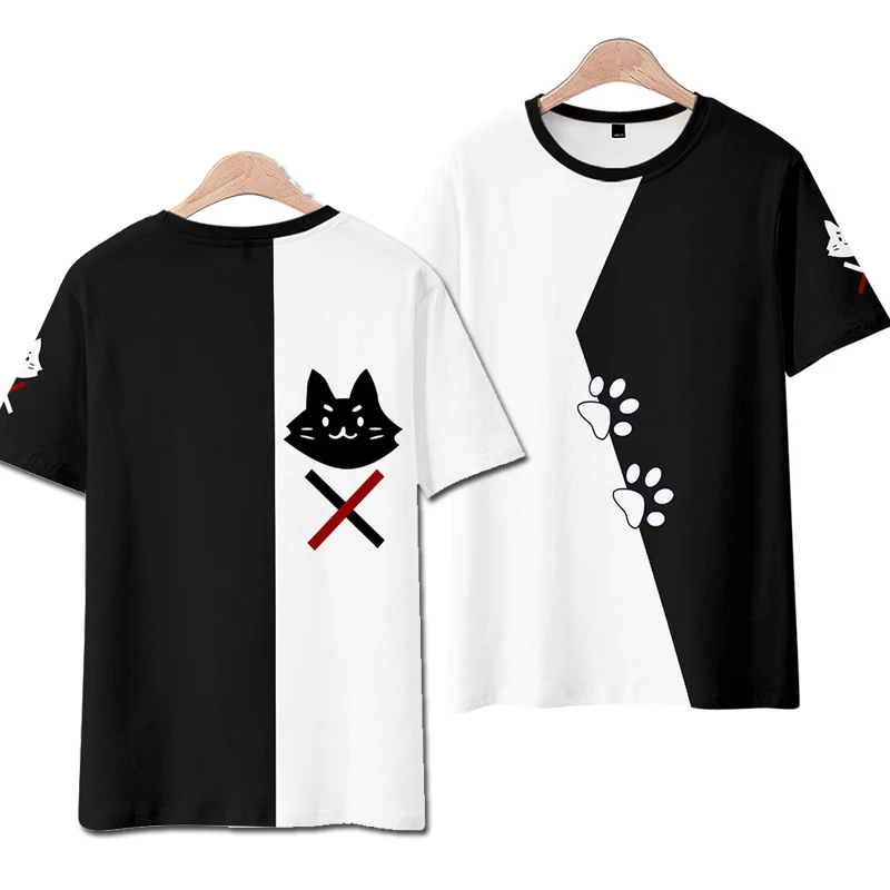 Hololive VTuber Ookami Mio Anime T-shirts Hip Hop Tee Shirts Harajuku Cosplay Tshirt/Hoodie Boys Girls Clothing