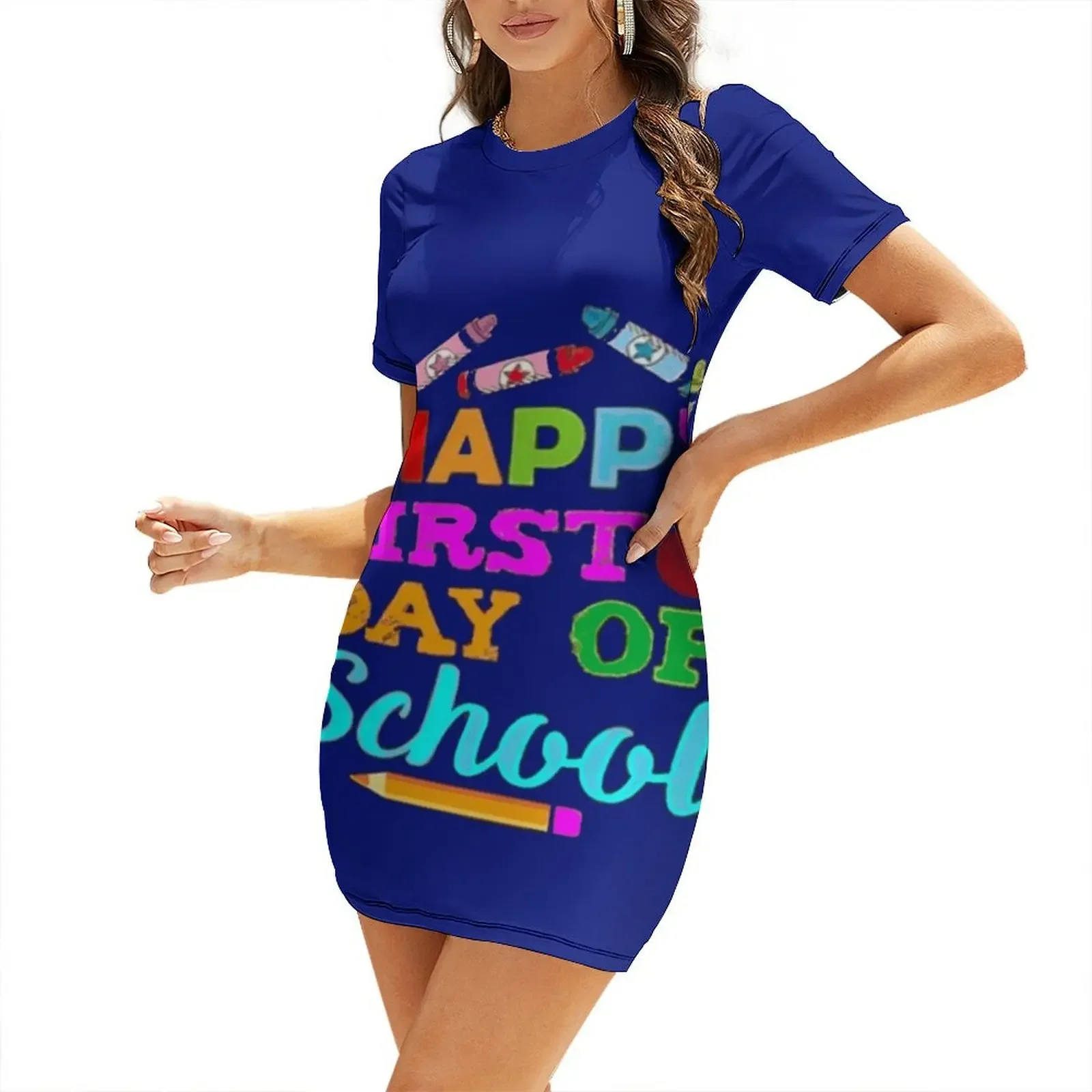 

Happy First Day Of School Short-Sleeved Dress women dresses dress for woman sexy dress