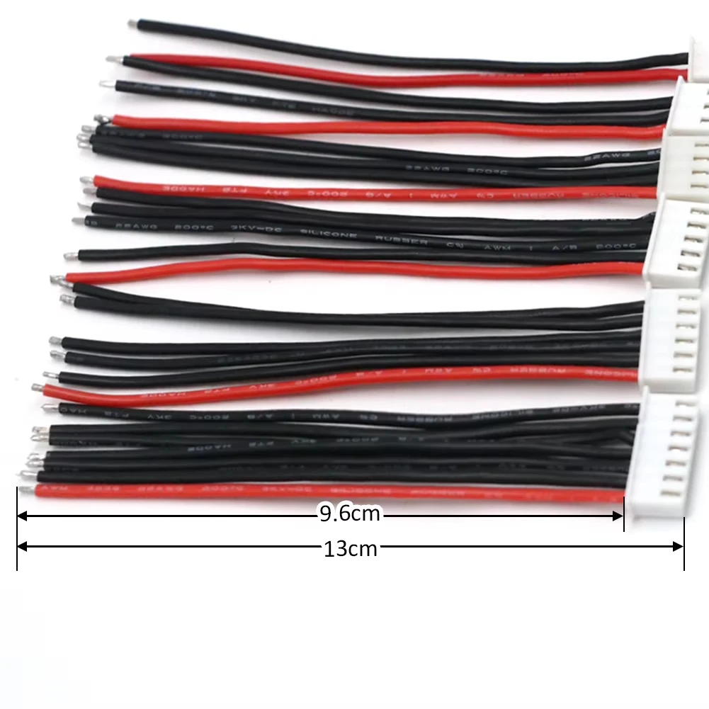 Adaptador de enchufe para batería Lipo, cargador de Cable, 2S1P, 3S1P, 4S1P, 5S1P, 6S1P, JST-XH, JST, XH, lote de 10 unidades