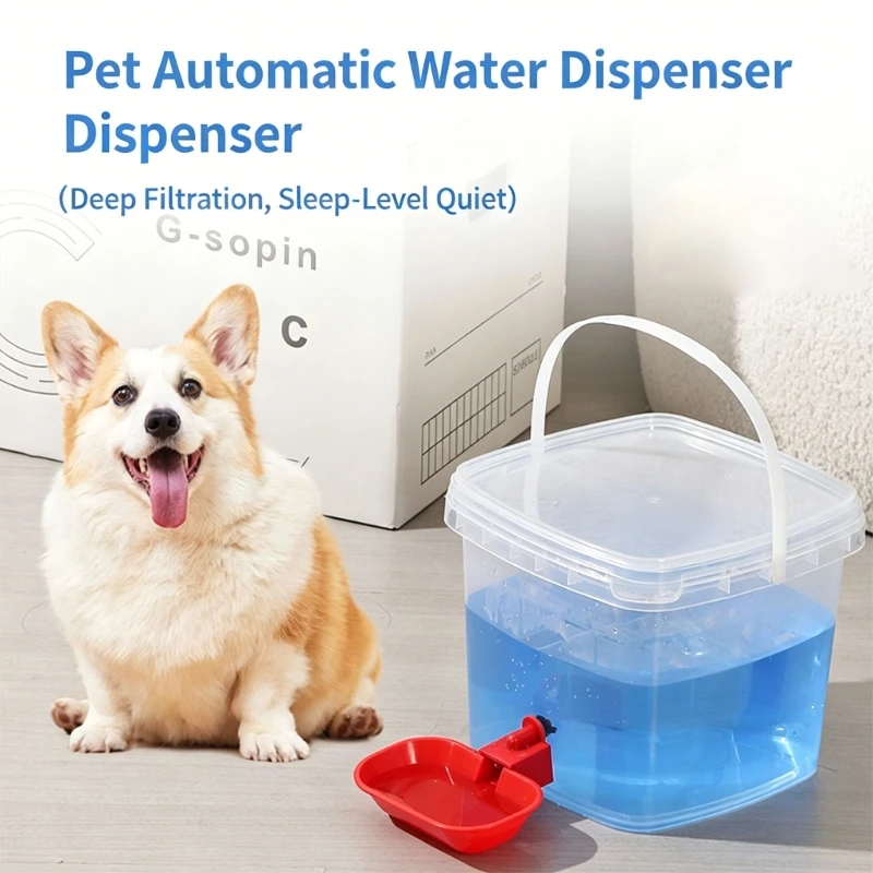 Modern Pet Water Fountain With Large Capacity Tanks And Leak Proof Design Low Noise Water Dispenser for Home Travel Use