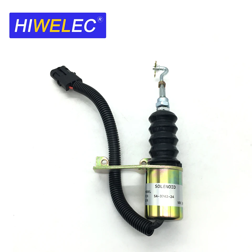 SA-3742-24 24V Diesel Engine Stop Solenoid SA-3742-12 12V Fuel Flameout Solenoid For RSV Governor & Perkins