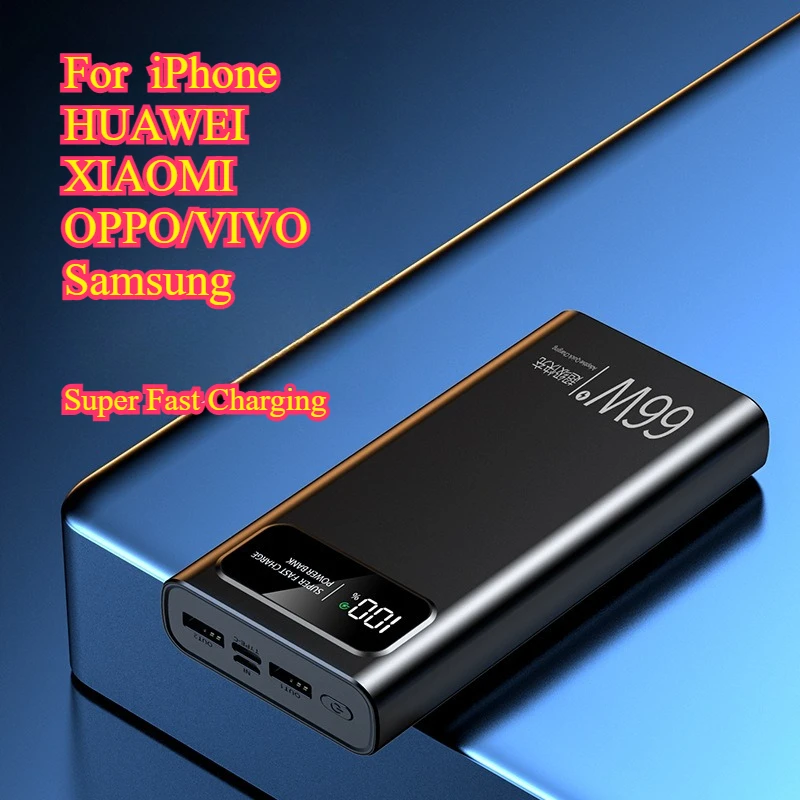New Arrival Hot Sale 120W 66W Super Fast Charging Power Bank 20000mAh Large Capacity Portable Mobile Power Wholesale