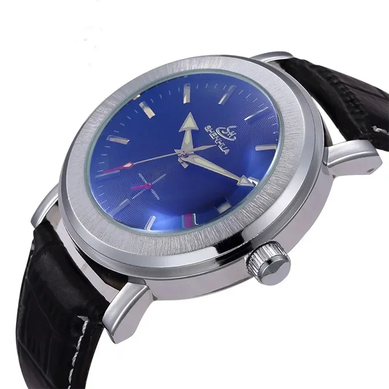 SHENHUA Mens Automatic Mechanical Watch Independent Small Second Hand Man Wristwatch Luminous Waterproof Watch