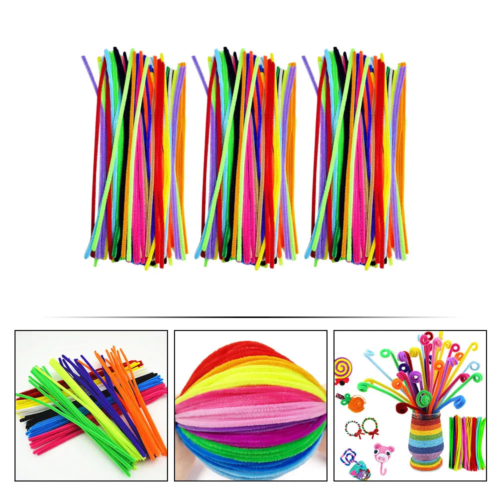 300 قطعة سيقان ملتوية ملونة منظفات الأنابيب قضبان قابلة للانحناء للحرف اليدوية التعليمية للأطفال لوازم فنية صناعة يدوية #5
