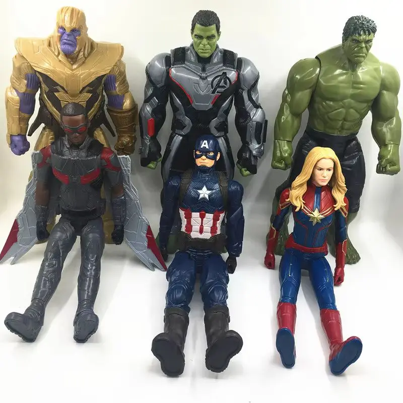 Op voorraad film Avengers Anime 12-inch gezamenlijke beweegbare Hulk Captain America actiefiguur desktop ornament verrassingscadeau voor fans