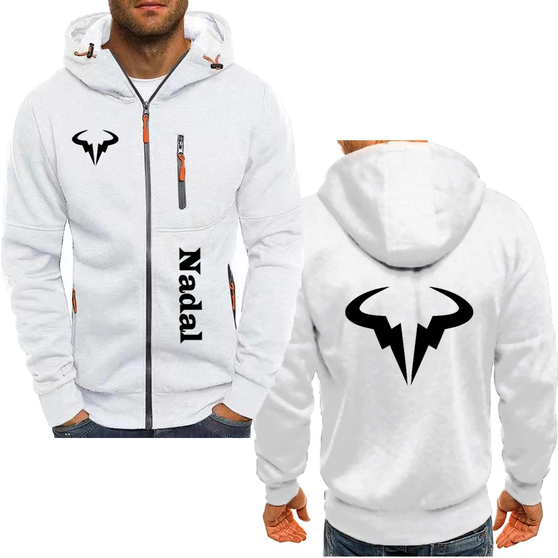 2024 Fashion men's hoodie Rafael Nadal print comfortable hoodie High quality Fleece cotton autumn men's hooded jacket sweatshirt