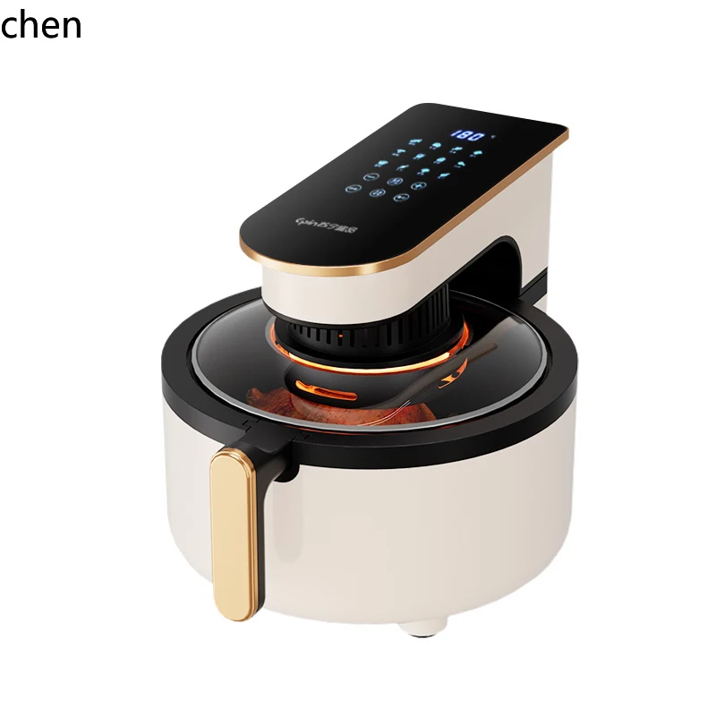 Fritadeira elétrica de ar HTT forno integrado visual multifuncional automático inteligente sem óleo novo modelo