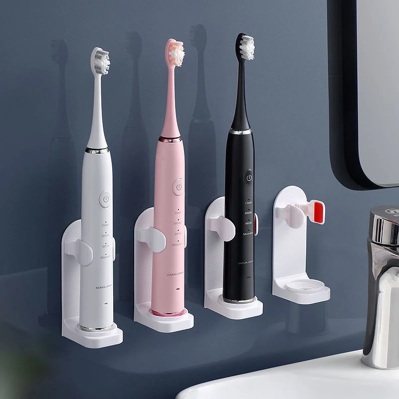 

Adjustable Toothbrush Holder Electric Toothbrush Base Silicone Non-slip Wall Mount Brush Body Rack Adapt 99%