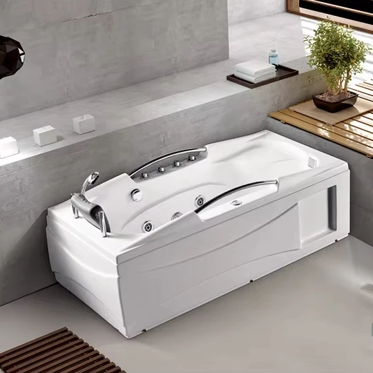 

Роскошная ванна, современная в помещении, отдельно стоящая акриловая ванна, ванная комната для замачивания, отдельно стоящая ванна