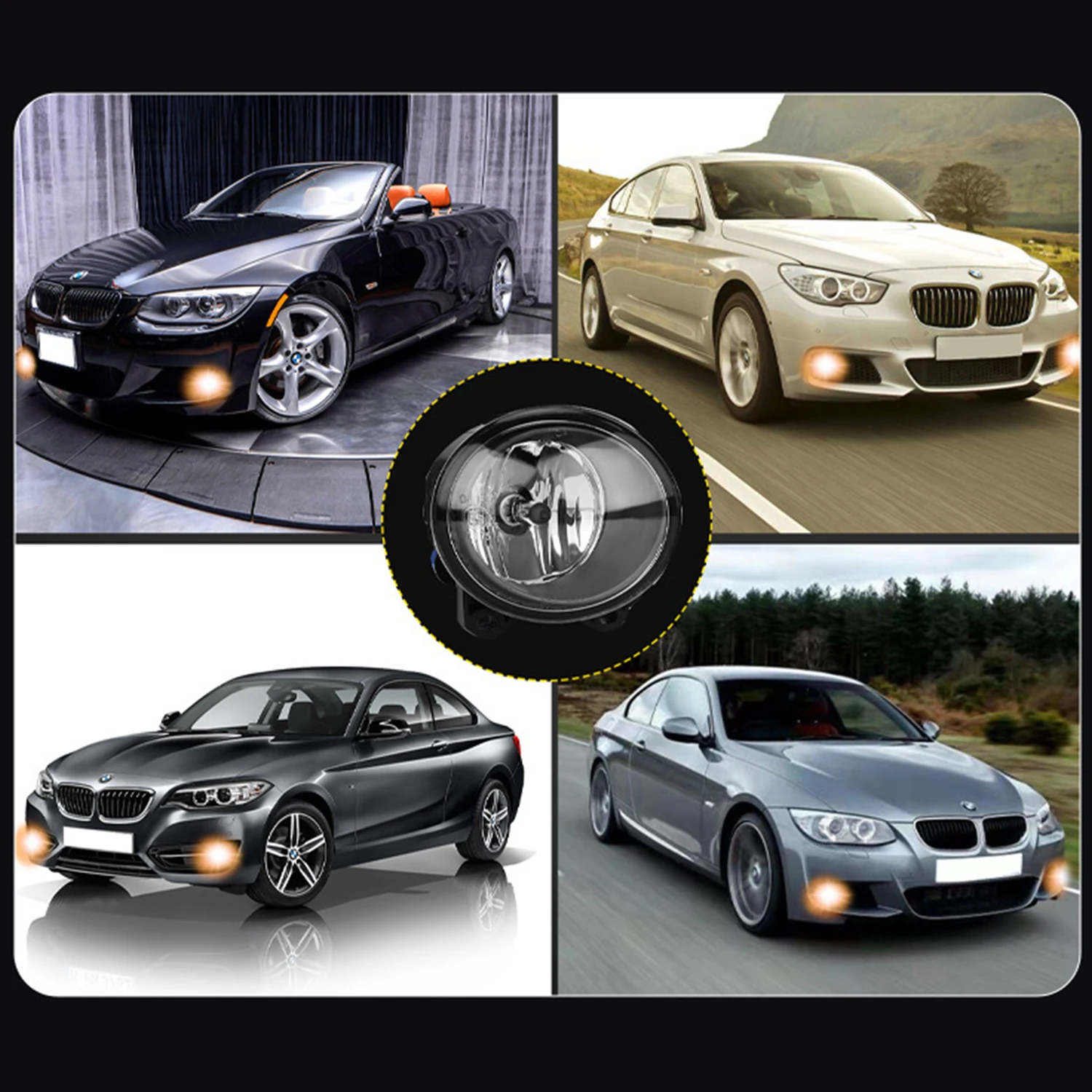 Car front bumper fog lights Fit for BMW E92 E93 F07 F10 F22 F23 M Sport bulb pairing High-Quality Car Accessories