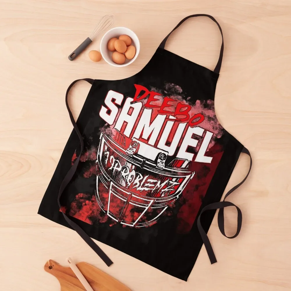 

Copy of Deebo Samuel T-Shirt Essential Sticker Apron Cooking Clothes Customizable Woman Chef Accessories For Man Haircut Apron