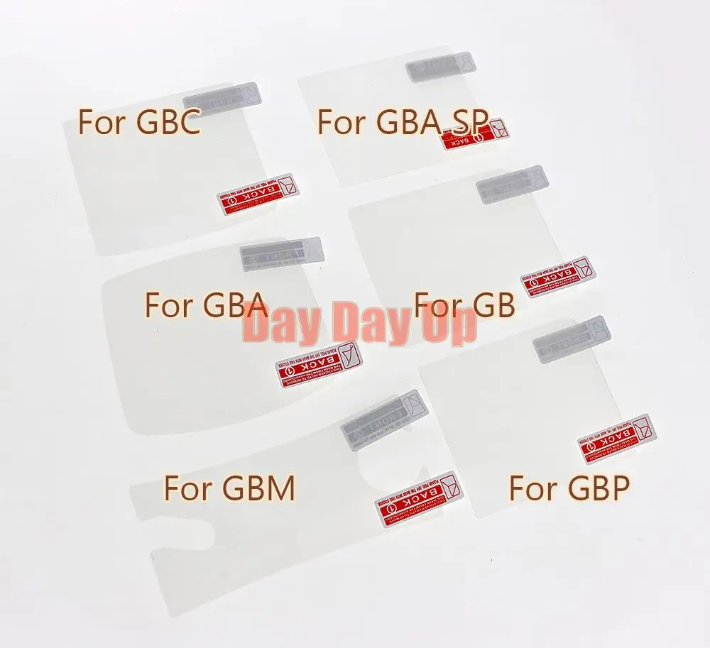1pc para gameboy advance protetor de tela lcd para gba gb gbasp gbc gbp gbm película protetora acessório