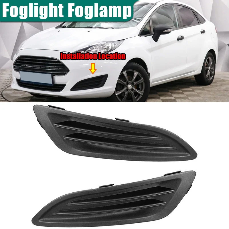 

1 Pair Car Fog Lamp Cover(LH+RH)Fog Light Frame D2BZ15266AA D2BZ15266B For FORD FIESTA 2014 2015 2016 2017 2018 2019 Accessories