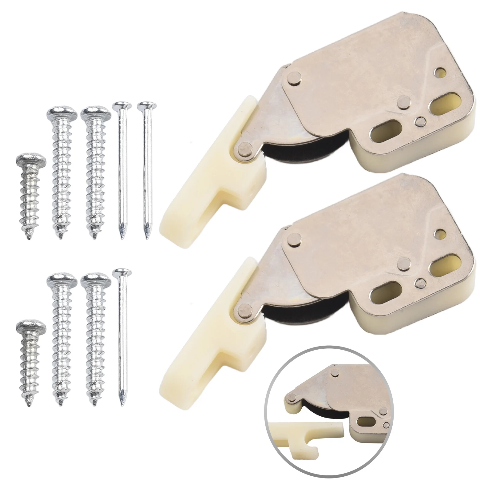 

Automatic Spring Flexible Modern Snap Lock Snap Lock 2 Sets Automatic Spring Flexible Modern For Cabinet Cupboard